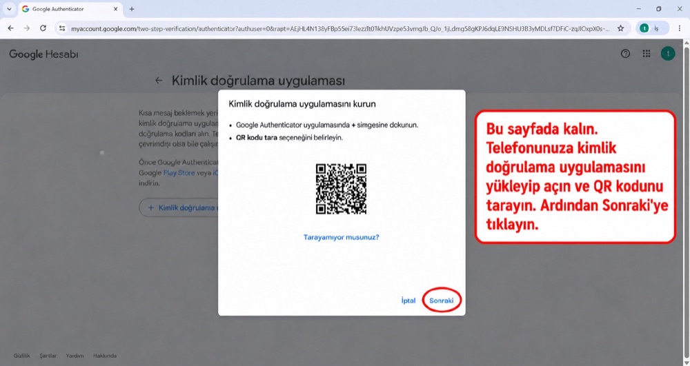 Google — QR kodunu tarayın