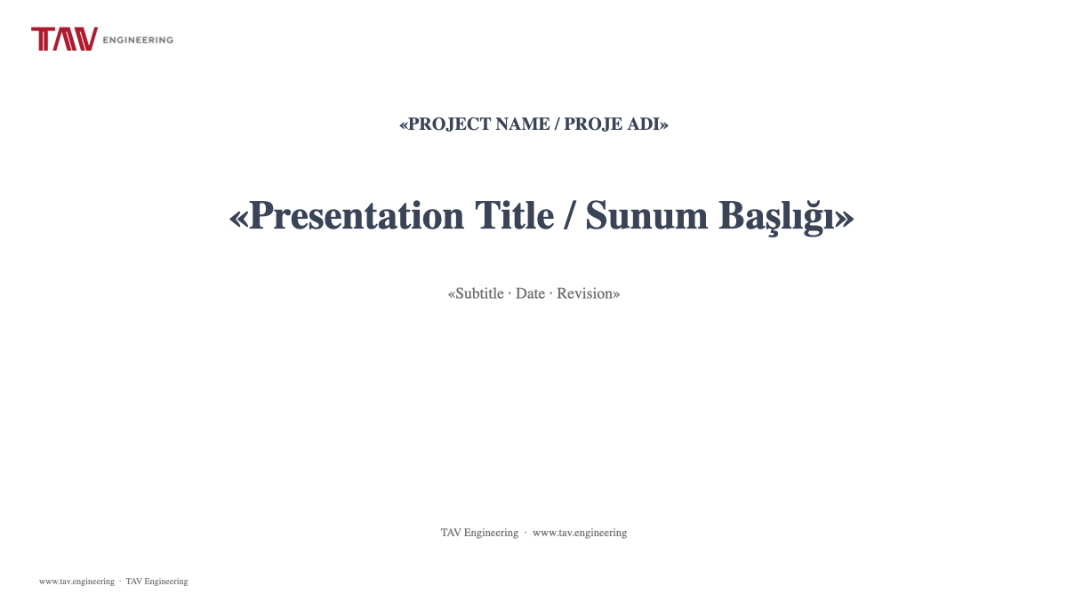 Presentation template