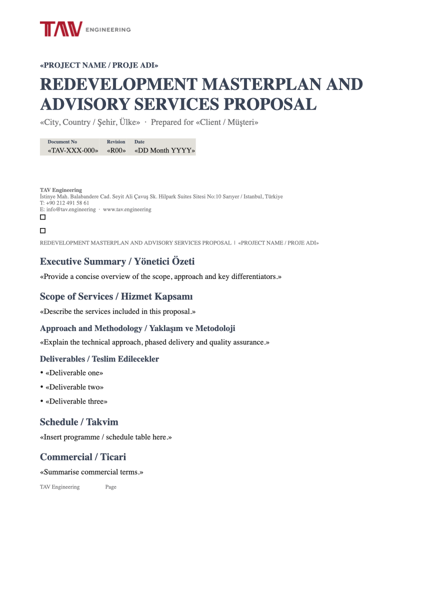 Proposal template